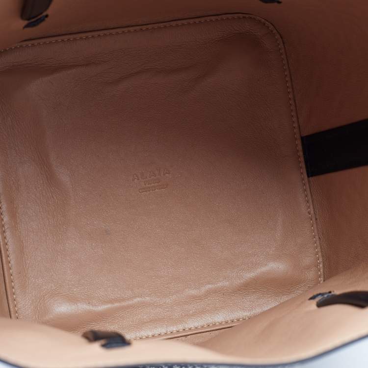 Pre Owned Alaia Black Leather Studded Tote