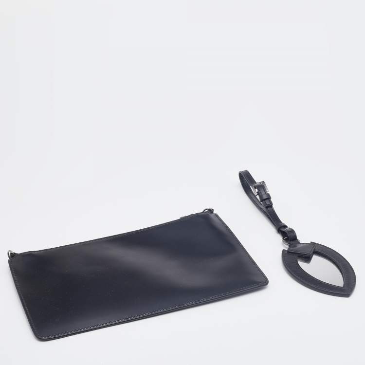 مملوكة مسبقًا Alaia Black Leather Laser Cut Out Mina Shopper Tote