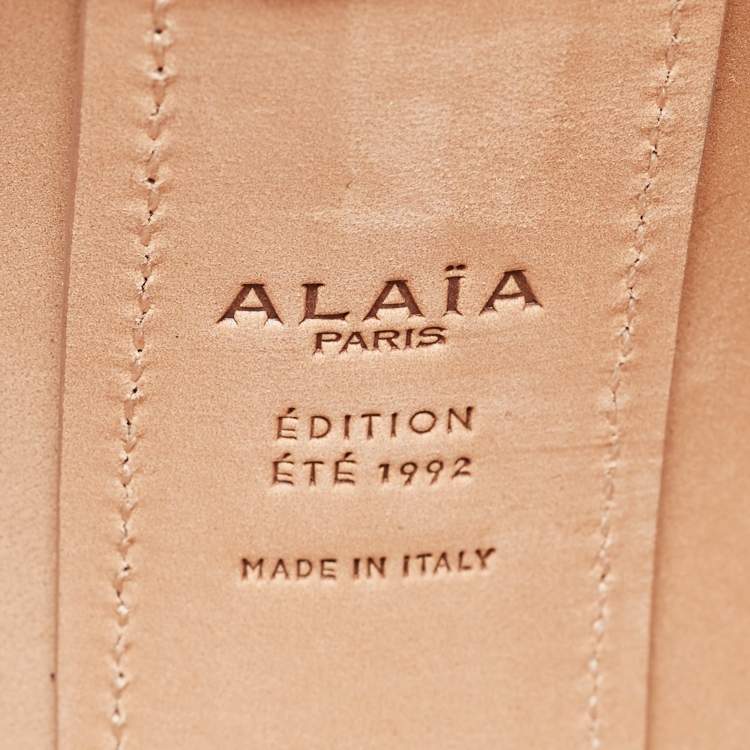 Pre Owned Alaia Black Leather Edition 1992 Corset Bag