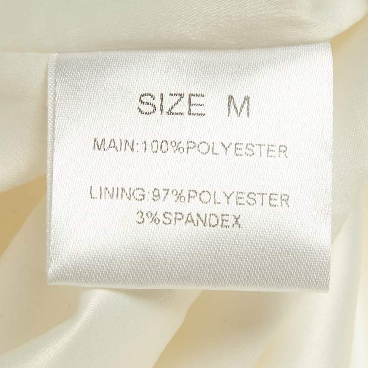 Pre Owned Alamour White Satin Feather Halter Neck Clematis Mini Dress M