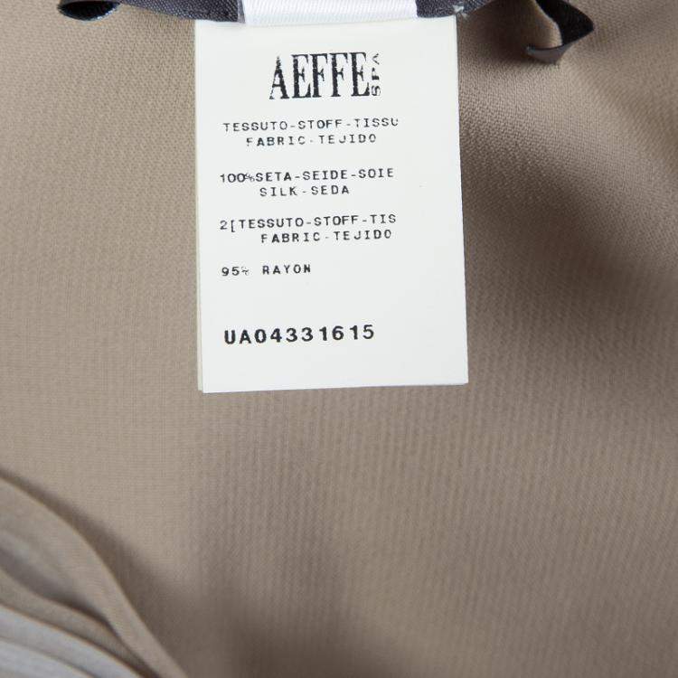 Pre Owned Alberta Ferretti Beige Silk Pleated Pintuck Detail Sleeveless Gown M