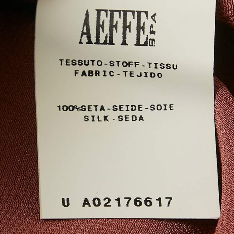 Pre Owned Alberta Ferretti Onion Pink Silk Satin & Chiffon Tie Detail Top L
