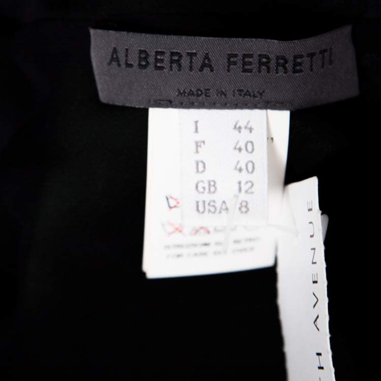 Pre Owned Alberta Ferretti Green Crystal Embellished Waist Detail Sleeveless Dress M