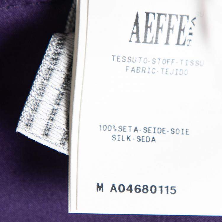 Pre Owned Alberta Ferretti Purple Ruched Silk One Shoulder Evening Gown S