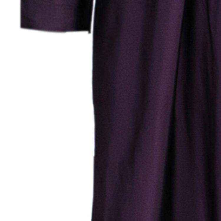 Pre Owned Alberta Ferretti Limited Edition Purple Silk Gown S