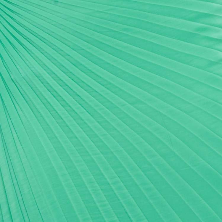 Pre Owned A.L.C Green Plisse Crepe One Shoulder Cut -Out Detail Maxi Dress L