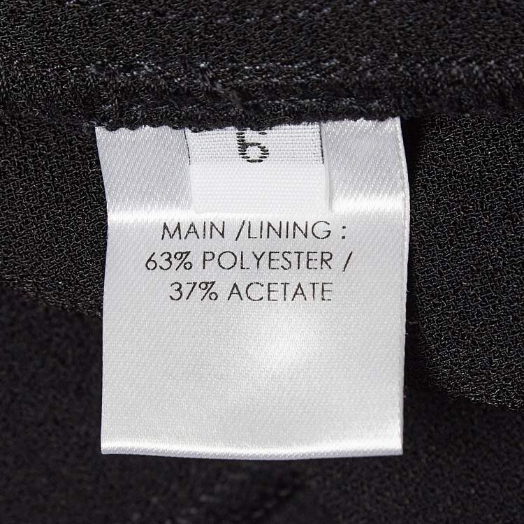 Pre Owned Alex Perry Black Crepe Mini Dress S