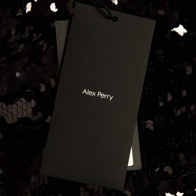 مملوكة مسبقًا Alex Perry Black Sequin Sleeveless Dress M