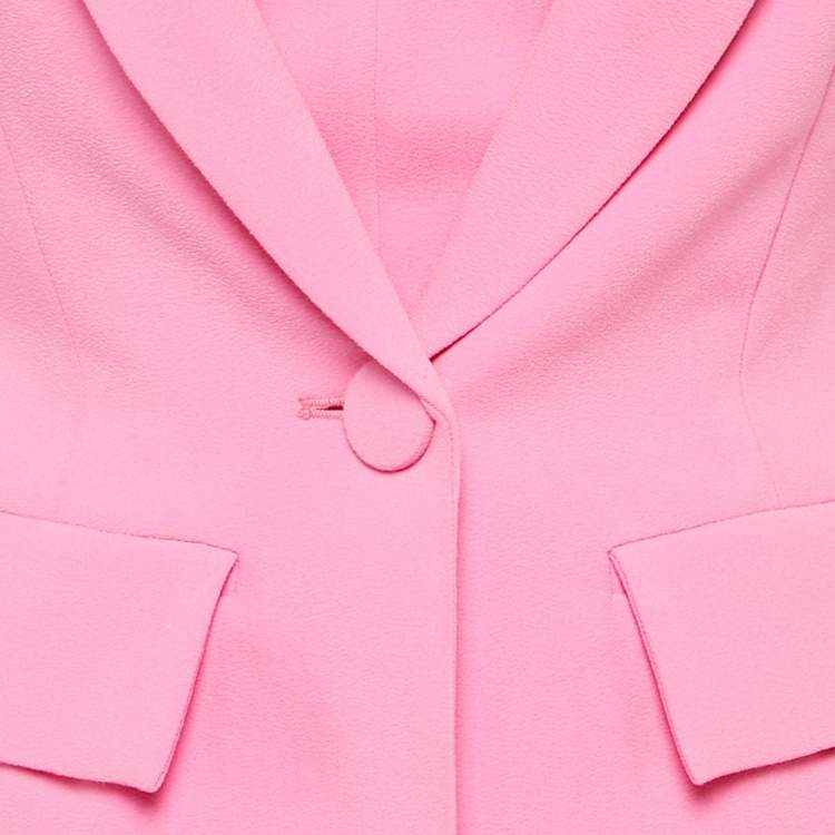 Pre Owned Alex Perry Pink Crepe 3 Piece Set S