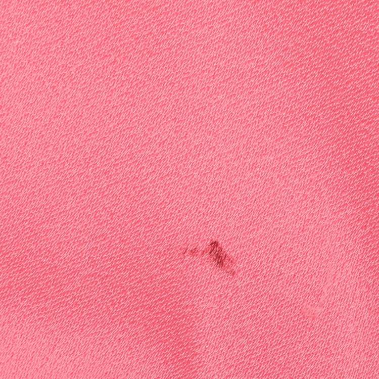 Pre Owned Alex Perry Neon Pink Crepe Strapless Shoulder Gown M