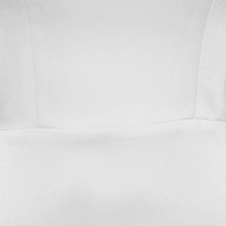 مملوكة مسبقًا Alex Perry White Crepe One Shoulder Drape Detail Gown S