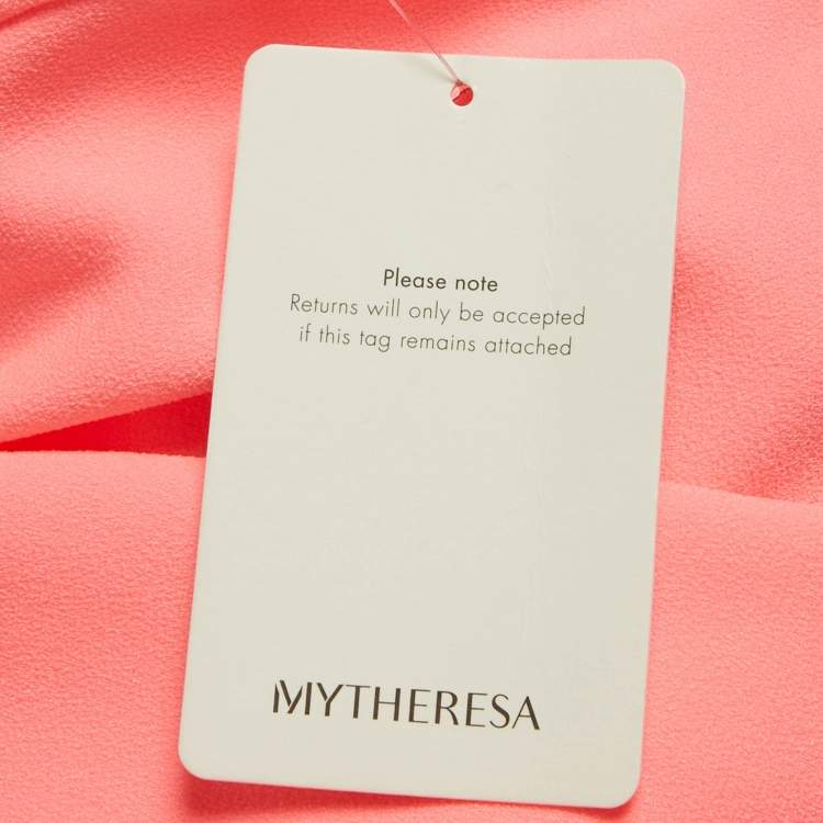 Pre Owned Alex Perry Neon Pink Stretch Crepe Strapless Mini Dress S