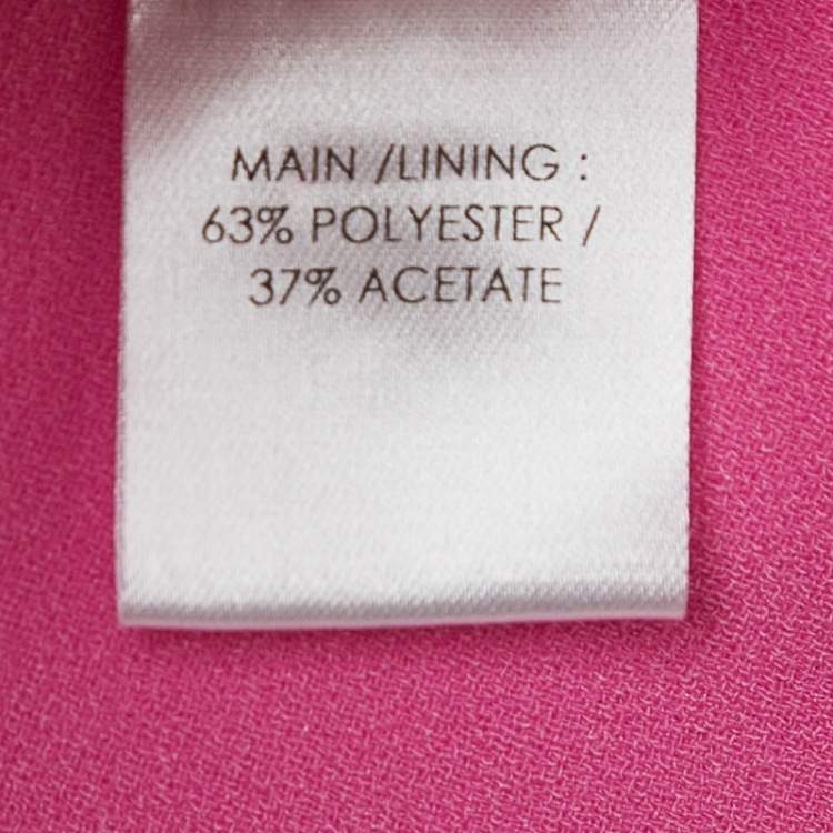 Pre Owned Alex Perry Pink Stretch Crepe Strapless Midi Dress L