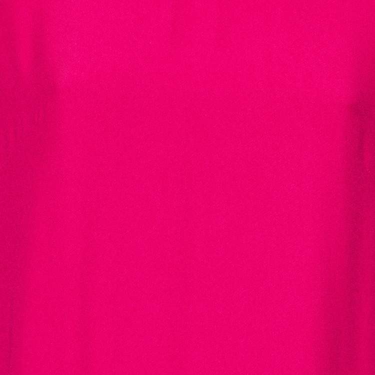 Pre Owned Alexander McQueen Pink Crepe Ruffled Tiered Mini Dress M