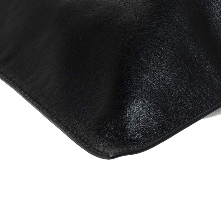 Pre Owned Alexander McQueen Black Leather De Manta Tote