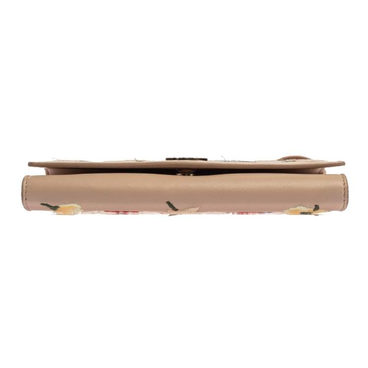 Pre Owned Alexander McQueen Beige Leather Insignia Crossbody Bag