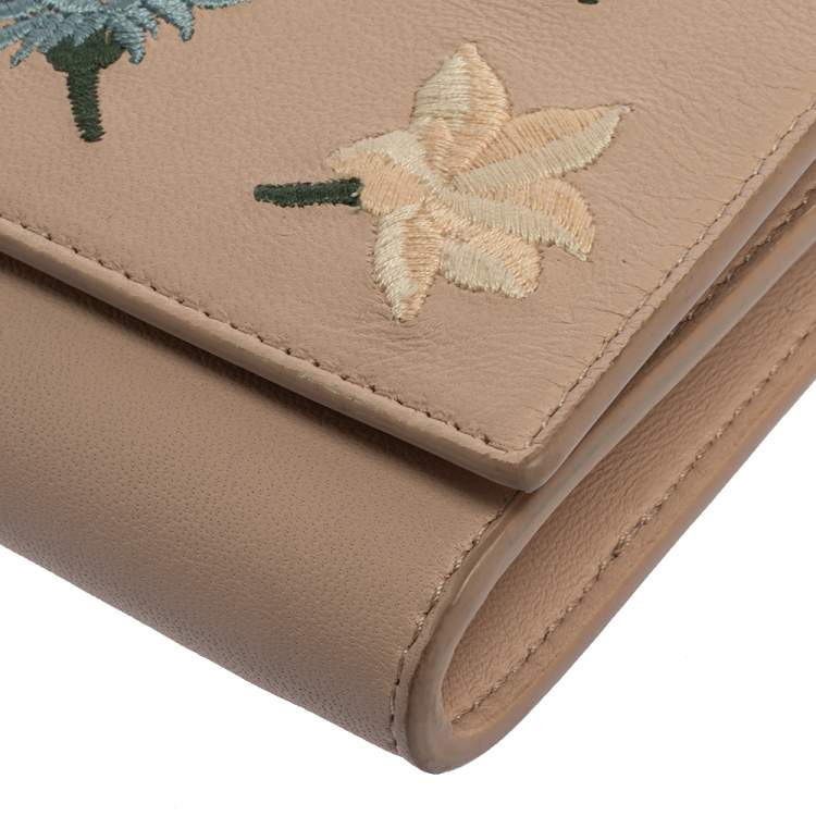 Pre Owned Alexander McQueen Beige Leather Insignia Crossbody Bag