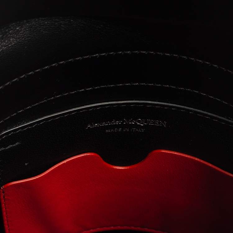 Pre Owned Alexander McQueen Black Leather The Curve Bag