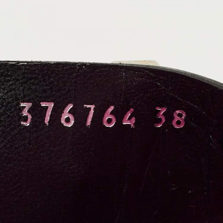 مملوكة مسبقًا Alexander McQueen Pink/Black Ostrich Leg and Leather Flat Slides Size 38