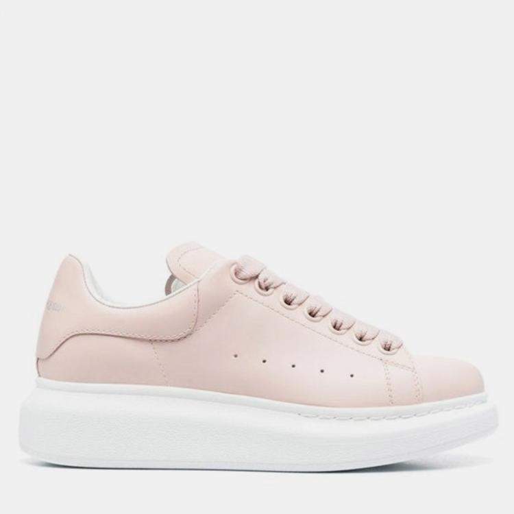 Pre Owned Alexander McQueen Oversixed Sneaker in Blush White Size 35