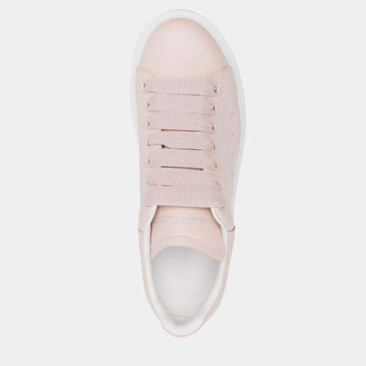 Pre Owned Alexander McQueen Oversixed Sneaker in Blush White Size 35