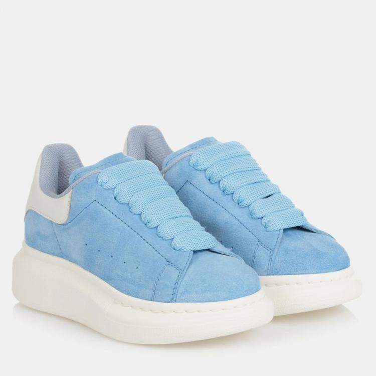 Pre Owned Alexander McQueen Oversixed Sneaker in Powder Blue Size 38
