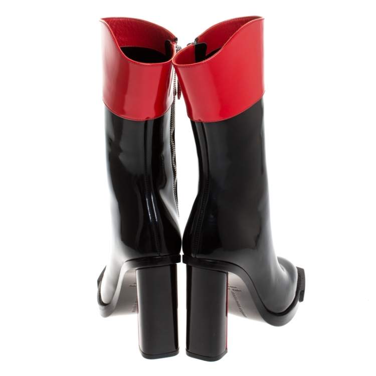 red calf boots