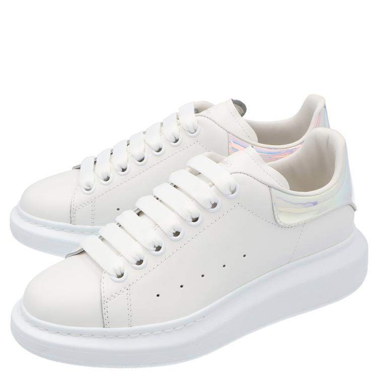 Pre Owned Alexander McQueen Multicolor Oversized Clear Sole Sneakers Size EU 36