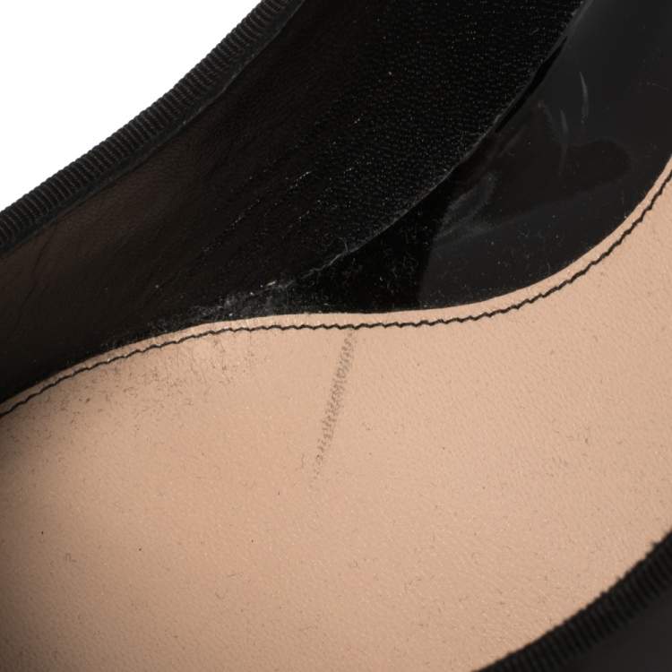 Pre Owned Alexander McQueen Black Patent Leather Pointed Toe Pumps Size 41