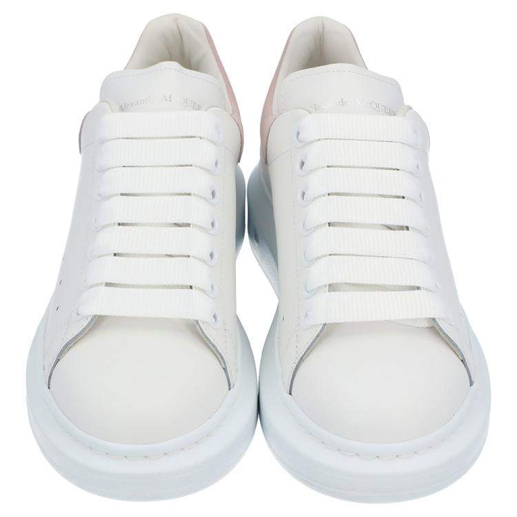 Pre Owned Alexander McQueen White/Pink Oversized Sneaker Size 39