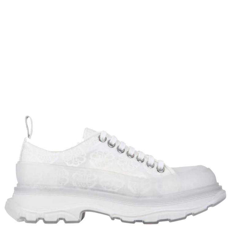 Alexander McQueen White Tread Slick Sneakers Size IT 35.5