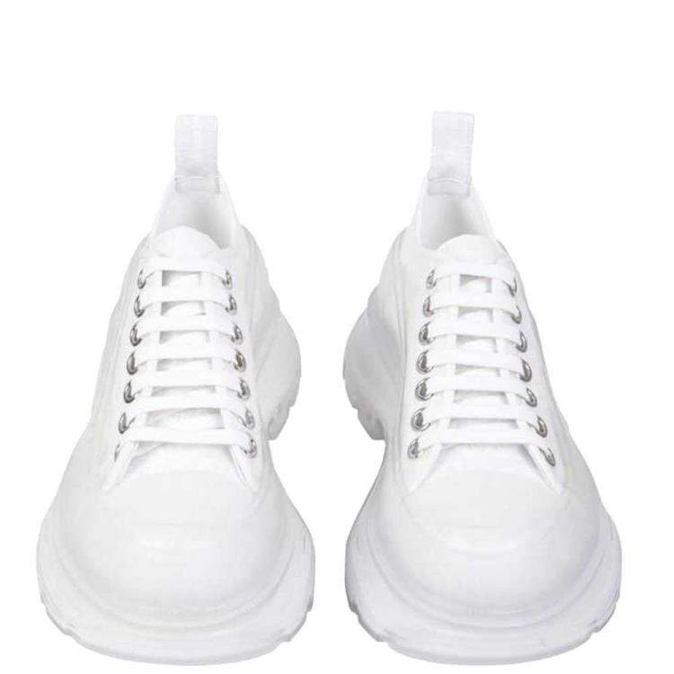 Alexander McQueen White Tread Slick Sneakers Size IT 35.5