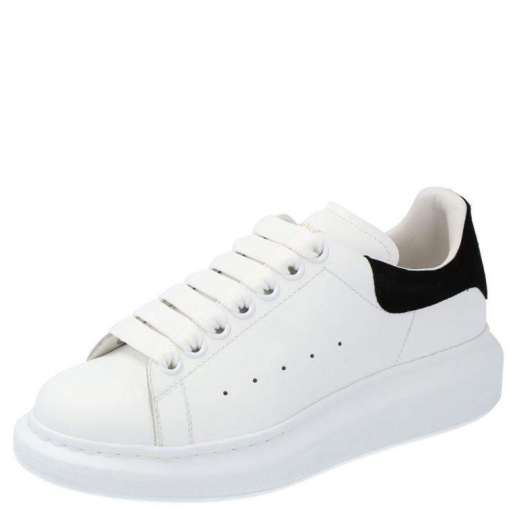 مملوكة مسبقًا Alexander McQueen White/Black Women's Oversized Sneaker EU 38.5