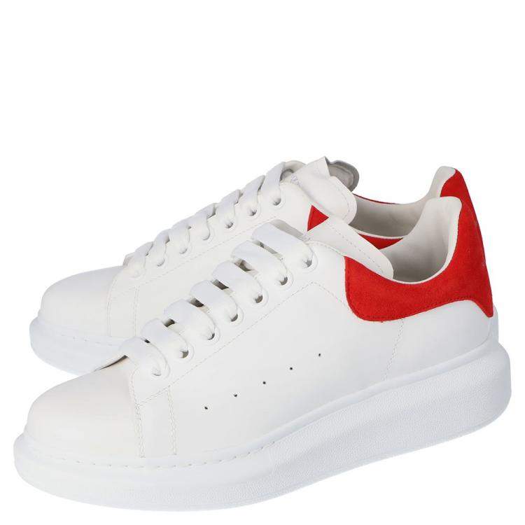 Pre Owned Alexander McQueen White/Red Women's Oversized Sneaker EU 38