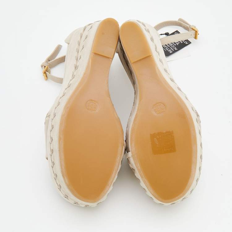Pre Owned Alexander McQueen Grey Suede Peep-toe Slingback Sandals Size 39.5