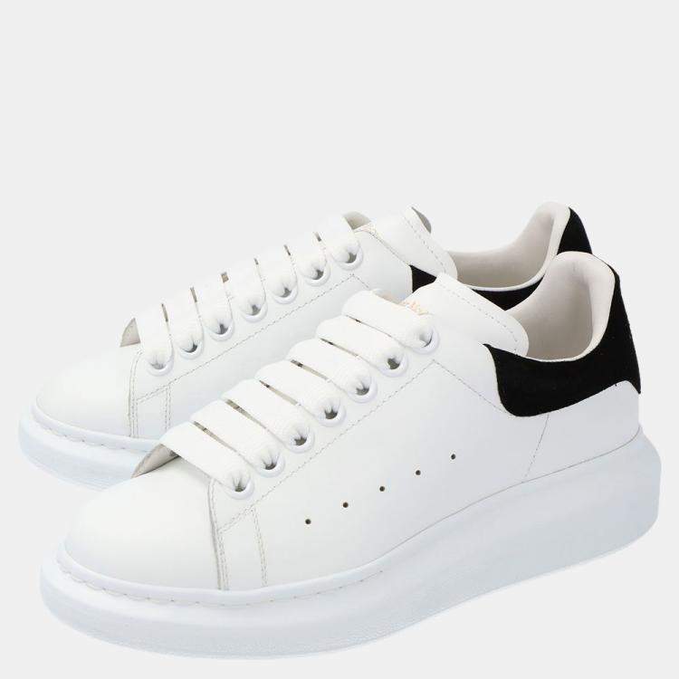 Pre Owned Alexander McQueen White/Black Women's Oversized Sneakers Size EU 39