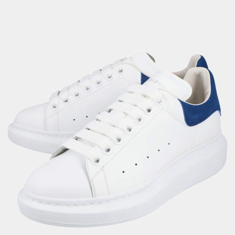 Pre Owned Alexander McQueen White/Blue Women's Oversized Sneakers Size EU 39