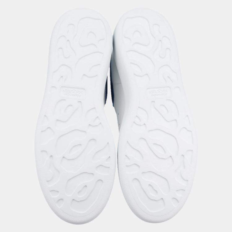Pre Owned Alexander McQueen White/Blue Women's Oversized Sneakers Size EU 39