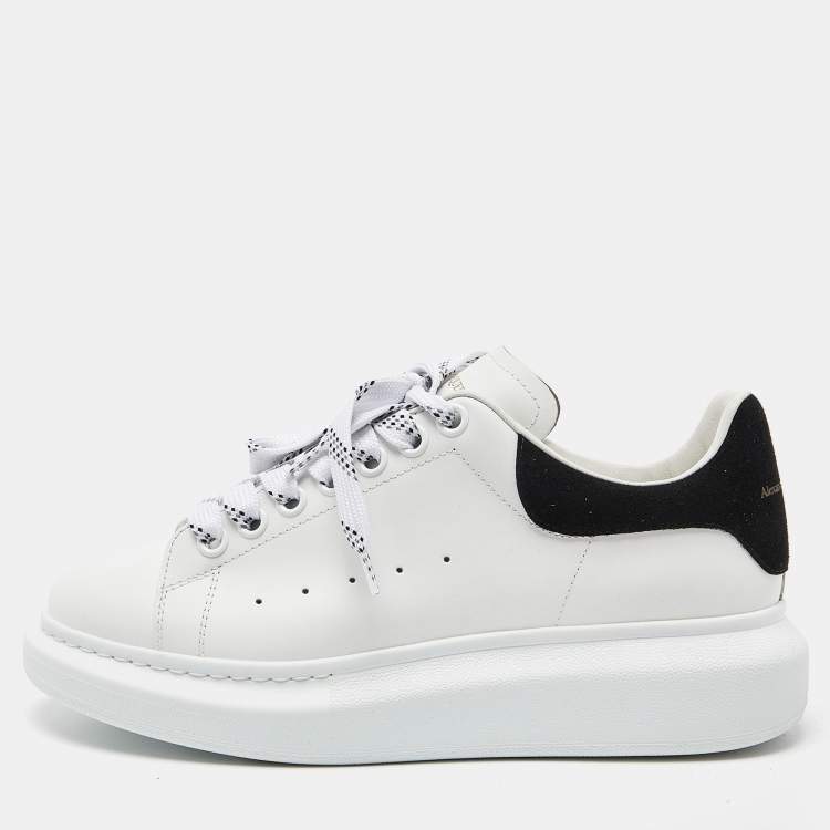 Alexander mcqueen black 2024 and white suede