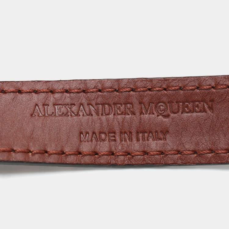 Pre Owned Alexander McQueen Multicolor Python Bracelet