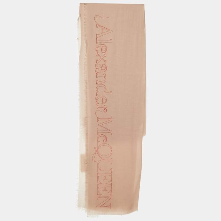 Pre Owned Alexander McQueen Beige Cashmere Scarf