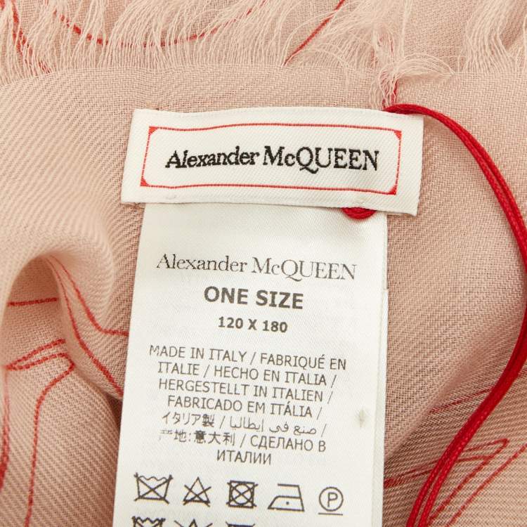 Pre Owned Alexander McQueen Beige Cashmere Scarf