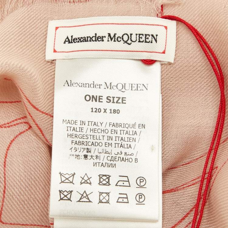 Pre Owned Alexander McQueen Beige Cashmere Scarf