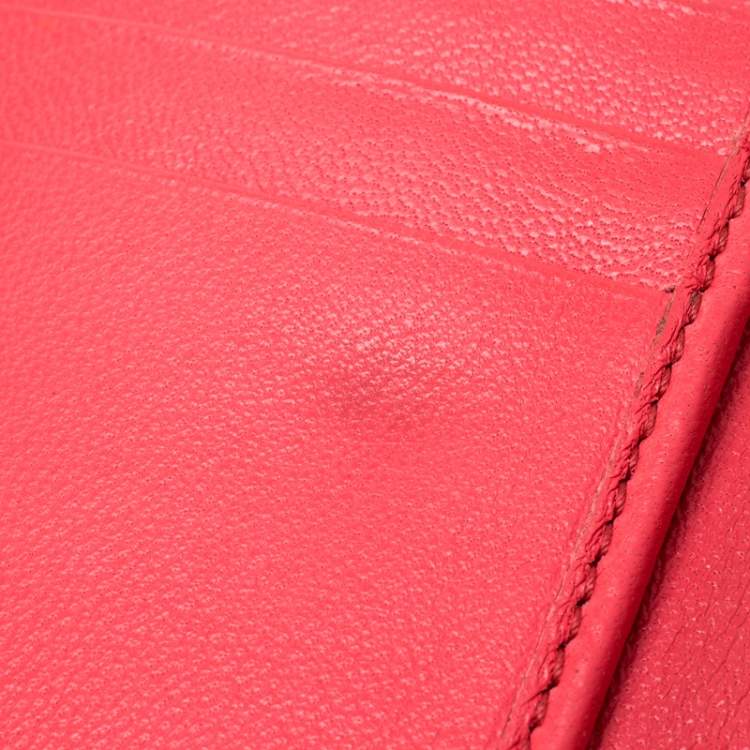 Pre Owned Alexander McQueen Pink Leather Heroine iPhone and Card Holder Case 
