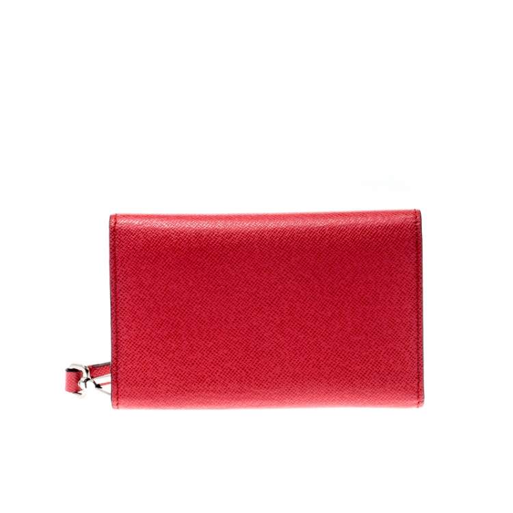 Pre Owned Alexander McQueen Pink Leather Heroine iPhone and Card Holder Case 