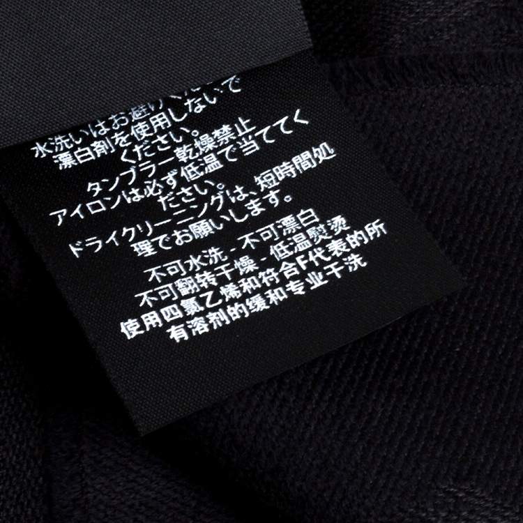 Pre Owned Alexander McQueen Black Skull Motif Fringed Wool Scarf 