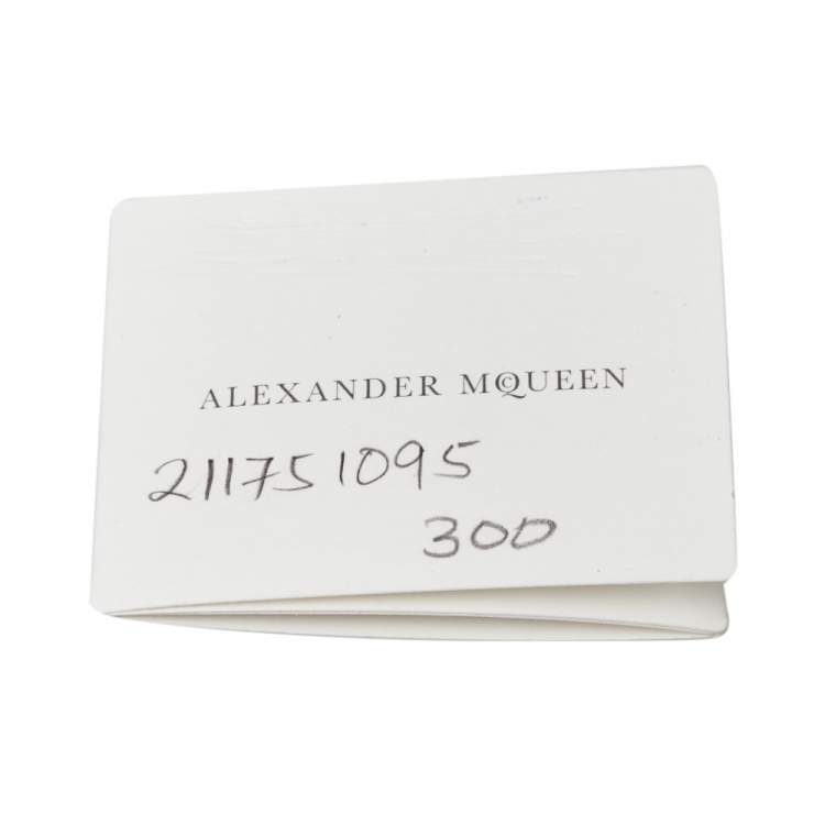 Pre Owned Alexander McQueen Twin Skull Motif Gold Tone Open Cuff Bracelet