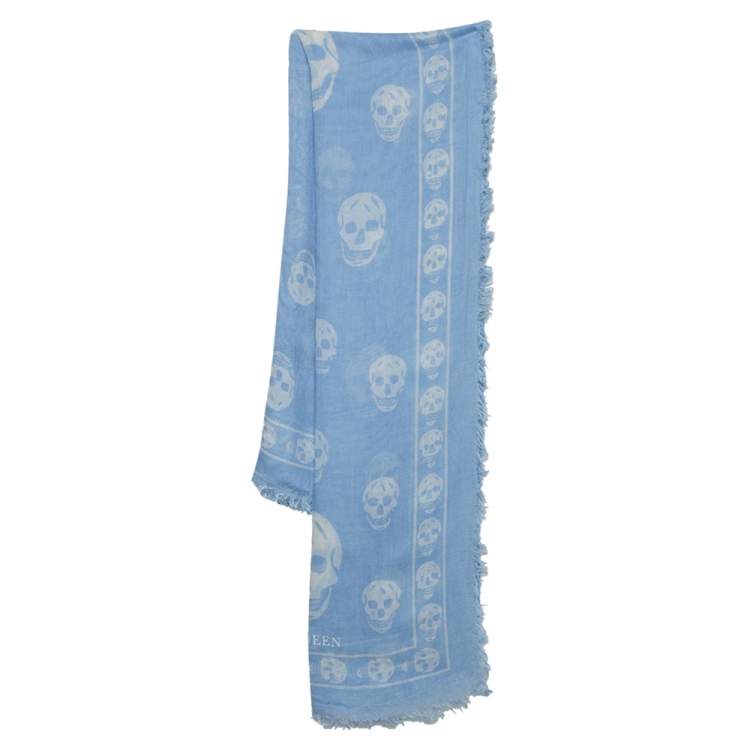 Alexander mcqueen discount scarf blue