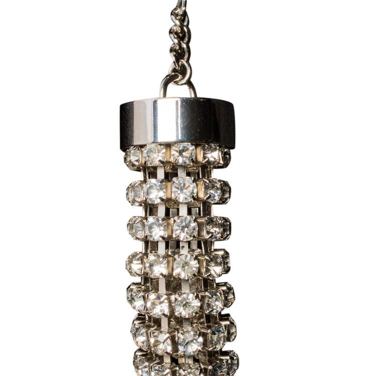 Pre Owned Alexander McQueen Crystal Tubular Choker Necklace