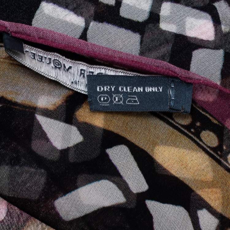 Pre Owned Alexander McQueen Multicolor Floral Print Silk Scarf